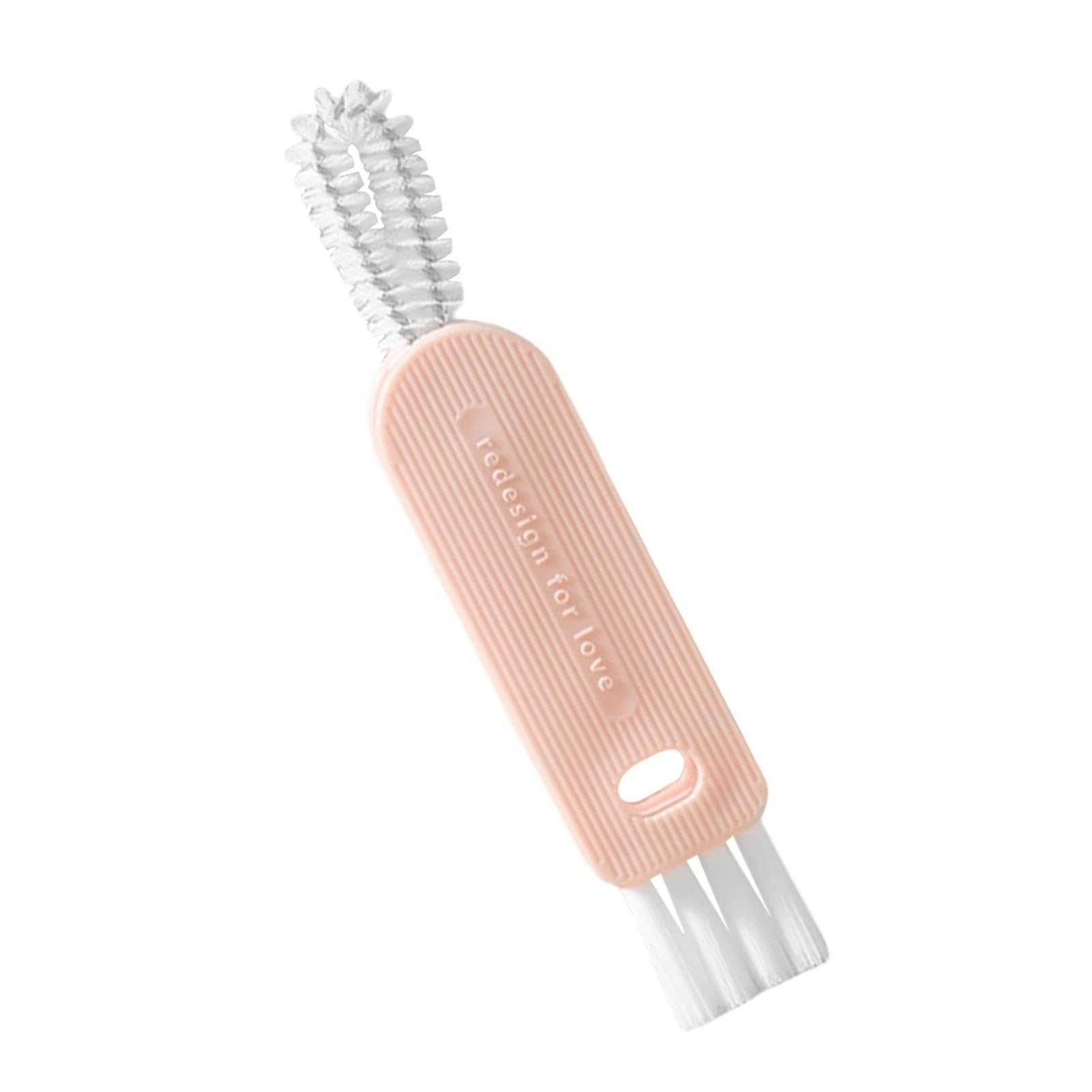 Cepillo de limpieza pequeño - Cepillo de limpieza para chupadores planos, herramientas de limpieza de botellas de agua, cepillo de limpieza multifunción con orificios para colgar biberón de lactancia