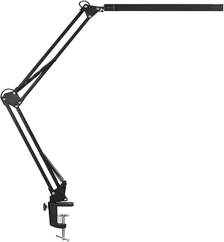 Miniatura 6 de Lámpara de escritorio LED para arquitecto, control táctil, brazo oscilante de metal, lámpara de tarea regulable, lámpara de mesa para el cuidado de