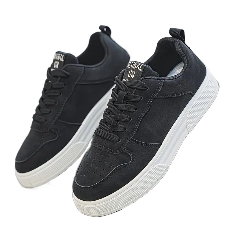 Men's Sturdy Skate Shoes - Stylish Non-Slip Low-top Sneakers - Suitable for All Seasons, Outdoor Adventure and Street Style - Comfortable Plus Size
