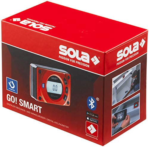 Image of SOLA GO! Smart Digital Pocket Level with Bluetooth, Magnetic 3-Inch