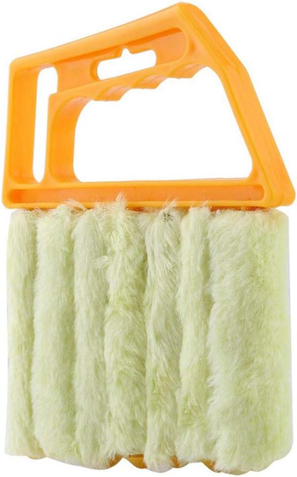 dSNAPoutof Handheld Microfibre Venetian Blind Cleaner Window Conditioner Duster Clean Brush Orange Yellow