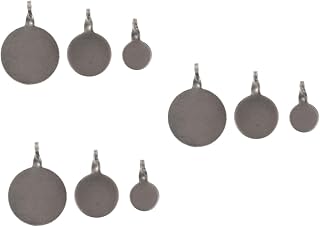 DECHOUS Stainless Steel Shooting Training Targets Dark Silver Hanging Practice Tool for Outdoor and Sports