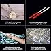 AIHANCH LED Isis Wings Belly Dance Light Up Wings Adults - 300 Lamp Beads Glow Dance Wings with Telescopic Sticks Halloween Costumes for Women Kids Stage Show Halloween Christmas Party (White)
