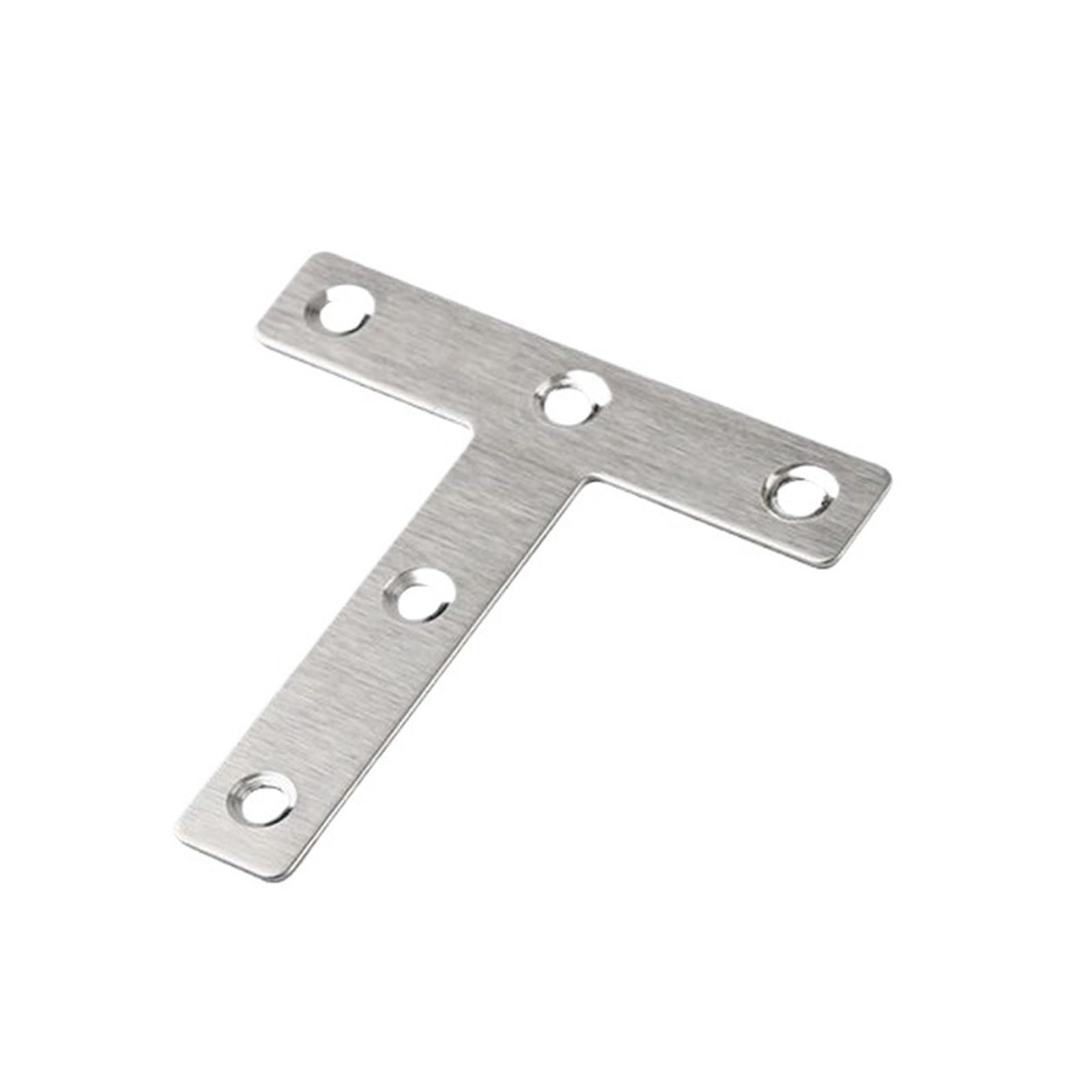 Gvzugm One Color 20Pcs Large Medium Small/T-Shaped Corner Codes 90 Degree Right Angle Brackets, Fasteners Used To Fix Tables, Chairs, And Shelves For Diy Tools(L)
