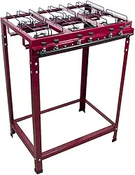 Fogão 6 Bocas Industrial Alta Pressão com Mangueira Roa