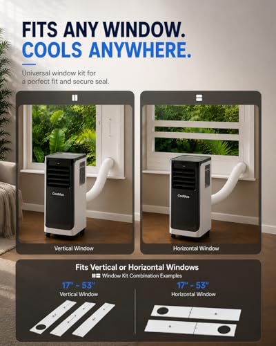 Image of Coolblus Portable Air Conditioners 16000 BTU, Wi-Fi Smart Portable AC Unit for Room Up to 750 Sq.Ft, 3 in 1 Quiet AC with Cool /Dehumidify /Fan, Window Kit, Black-16000BTU-WIFI
