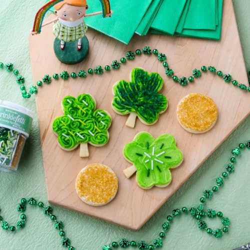 Image of Sweets Indeed Dye Free St. Patricks Day Sprinkles, 6 Cell Sugar and Jimmies, No Artificial Dyes, Edible Sprinkle Mix Jimmies Perfect for Cake Decorations Baking Ice Cream Cookies Cupcake Topper (Shamrock)