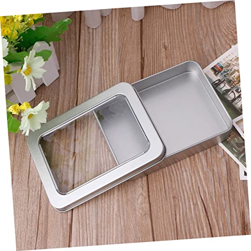 Boîte de rangement métal argenté avec couvercle à charnière pour petits objets et pilulier nomade - 8