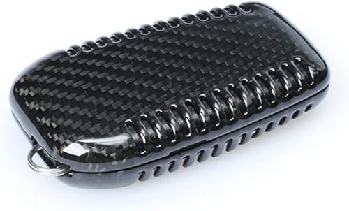 Miniatura 5 de BRAUNZ Carbon Fiber Material Auto Remote Key Shell Cover Key Bag Case Protector Fit Compatible with Toyota New Corolla Prado New Highlander