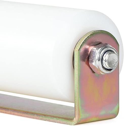 Miniatura 4 de Skelang Rodillo guía de puerta deslizante de 6 pulgadas, guía de puertas enrollables con soporte C, rodillo de puerta deslizante de nailon,