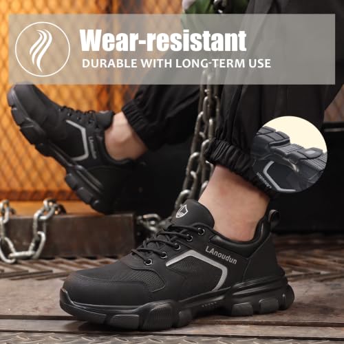 Image of Steel Toe Shoes for Men Puncture Resistant Mens Safety Work Shoes