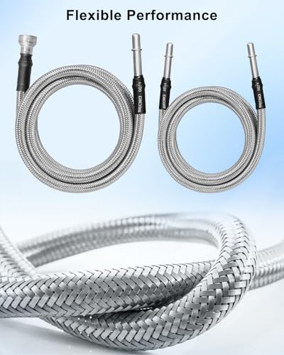 Línea de combustible trenzada flexible antichoque térmico para Chevy Silverado 2004-2010 4