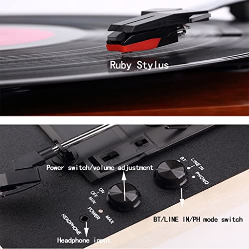 Turntable Portable Suitcase Gramophone Vinyl Record Player Bluetooth 5.0 33 45 78rpm Phonograph Retro Record Player… - Les Beatles, Paul McCartney, John Lennon, RIngo Starr, George Harrison Turntable Portable Suitcase Gramophone Vinyl Record Player Bluetooth 5.0 33 45 78rpm Phonograph Retro Record Player… – Image 5