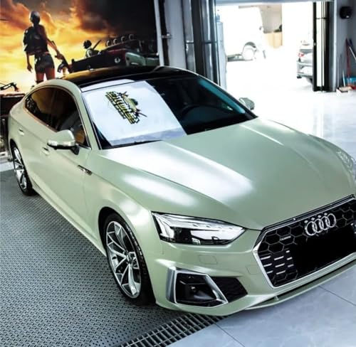 Image of WISDOM Pista Green Vinyl Car Sticker Air Release, Self Adhesive, Vehicle wrap Sheet for Automotive Bike DIY Exterior Interior Decoration (Pistachio Green, 20 Inch X 8 Feet)