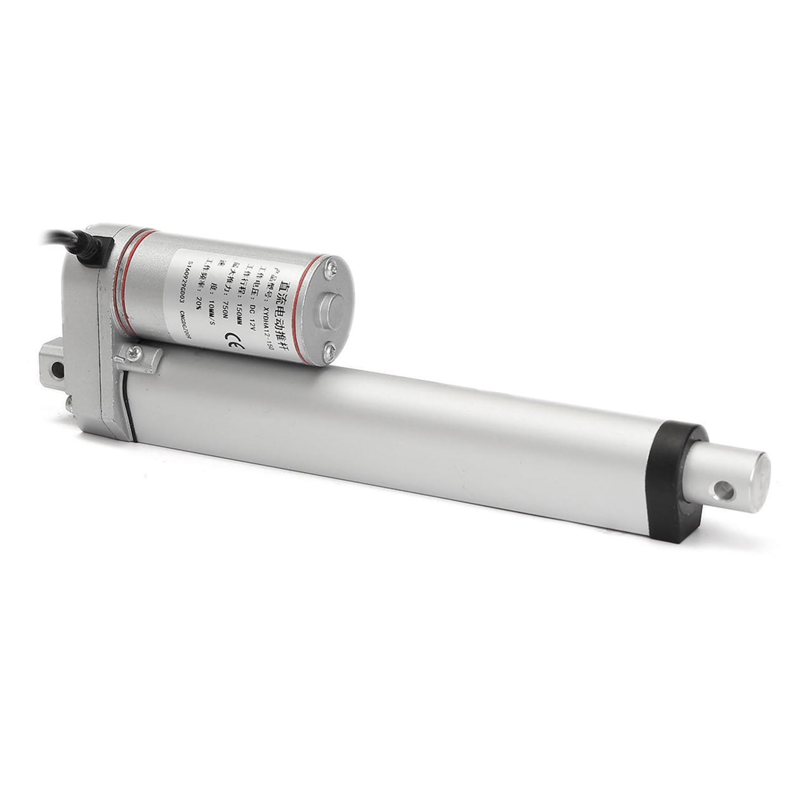 Actuador lineal Actuador lineal de 24V, 50mm, 100mm, 150mm, 200mm, engranaje de Metal de carrera, Motor lineal eléctrico for abrir puertas de maletero de coche, ventanas para uso en exteriores(150N 70