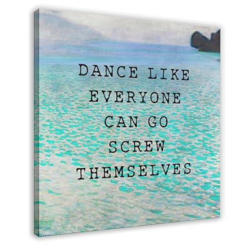 Poster humour de qualite superieure sur grande toile de danse 71 cm
