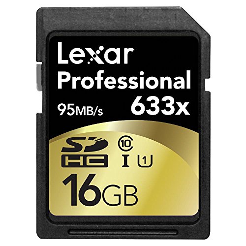 Lexar Scheda di Memoria SDHC Professional UHS-1, 633x, Classe 10 U1, 16 GB, Nero