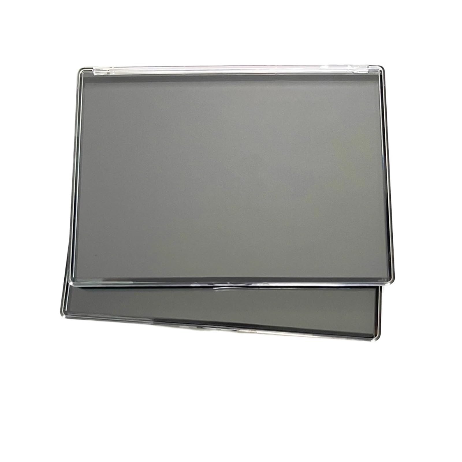 Palette Magnetica Vuota Scatola portaoggetti for trucco con palette di ombretti in plastica magnetica vuota, XL, da 2 pezzi, con coperchio trasparente