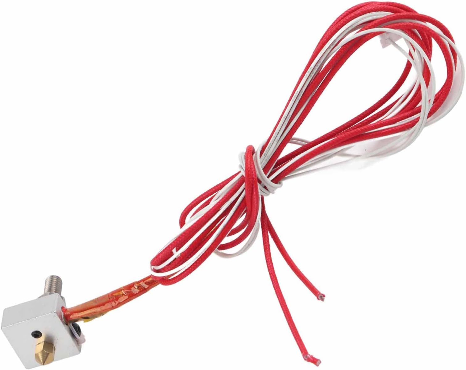 Orenic3D Printer Hot End MK8 Extruder Hotend Nozzle Head 0.4mm, Perfect Accessory for Anet A8 I3 and Ender 3 v2, High-Quality 3D Printer Extruder Parts with Low Friction Tubing and Thermistor