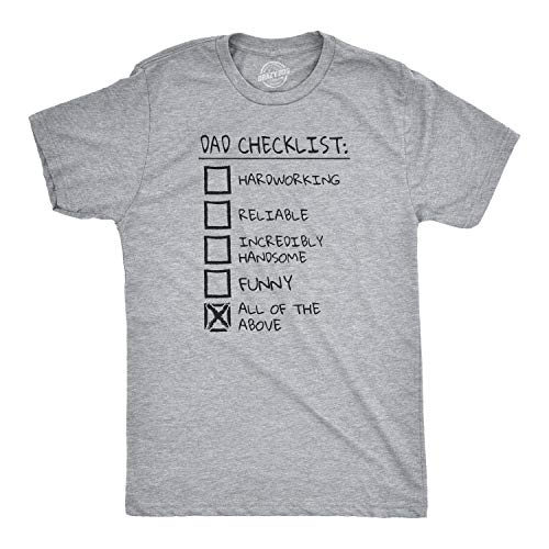 Amazon.com: Funny Dad Shirt – Hand‑Drawn Dad Checklist Graphic on