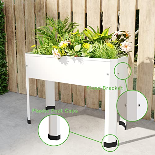 Jardinera elevada PROXRACER de metal con patas desmontables versátiles 8