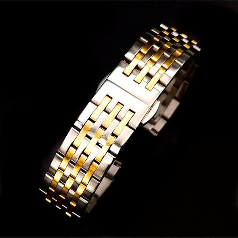 Bracelet de montre de remplacement robuste à mailles en acier LJIANGD - 6