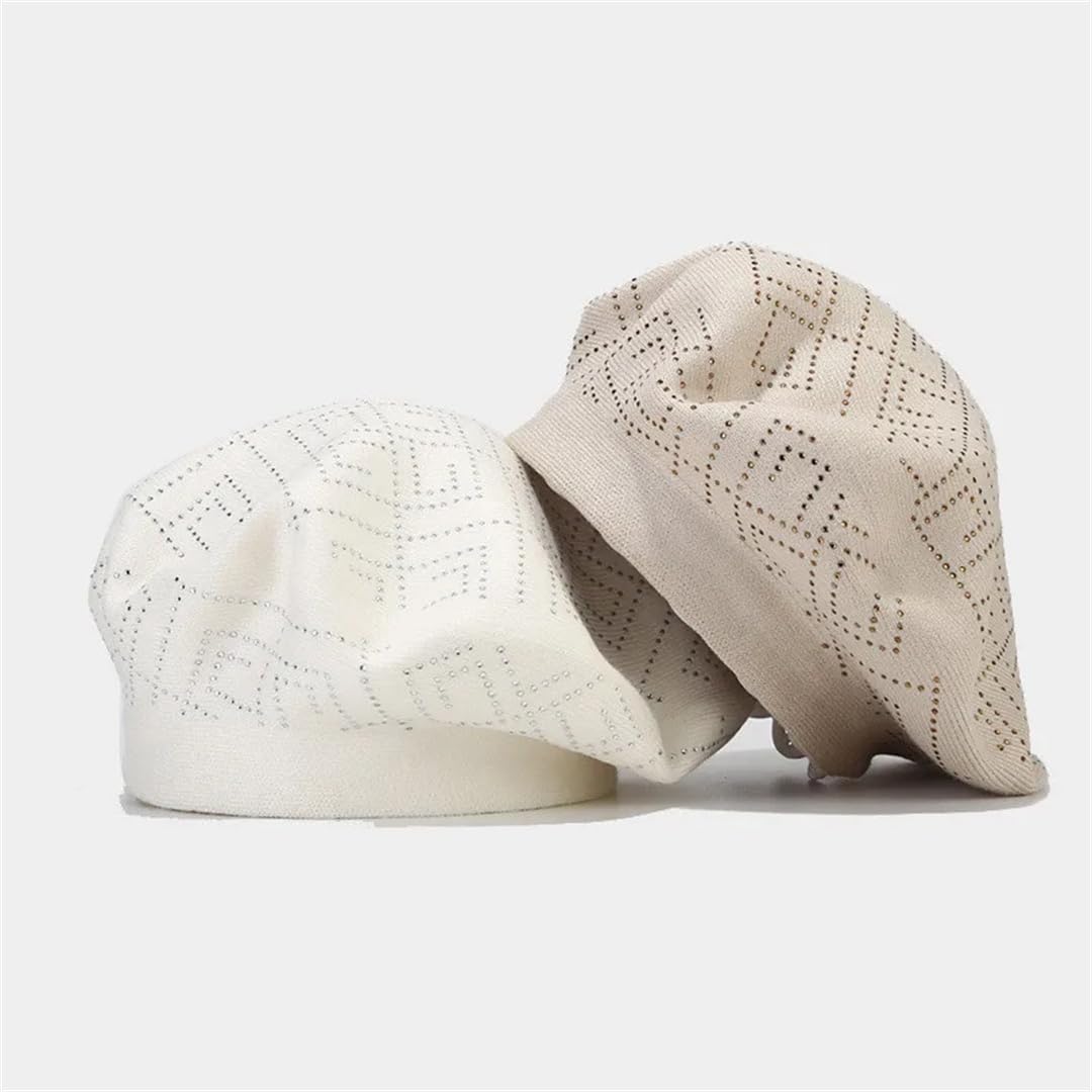 Cappello ottagonale da donna e ragazza in cotone caldo con fibbia