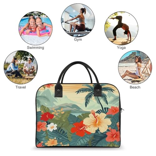 Bolso de portátil estilo hawaiano con correa ajustable miniatura 4