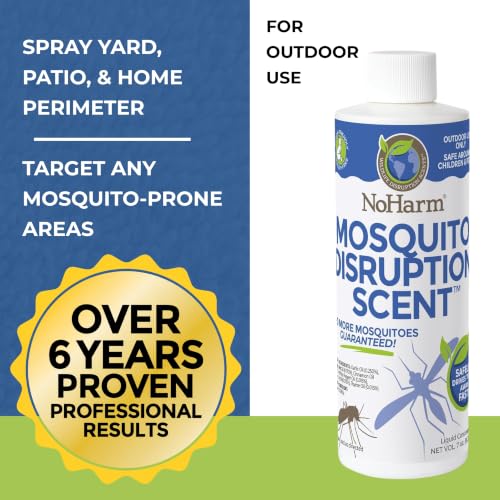Image of NoHarm Mosquito Disruption Scent Concentrate, Makes 1 Gallon, Refill, 7 oz | Disrupts Mosquito Activity - Safe Around People & Pets - Concentrated Formula