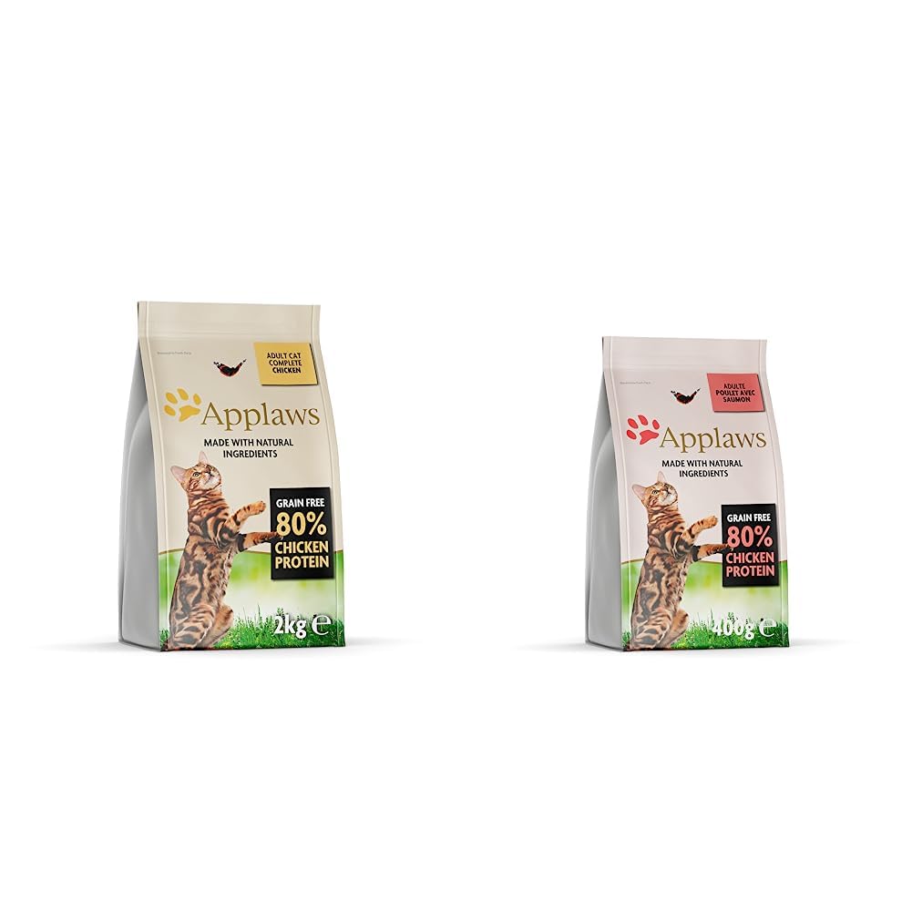 Applaws Alimento Seco Natural sin Granos para Gatos Adultos, Sabor a Pollo - Bolsa Resellable de 2 kg