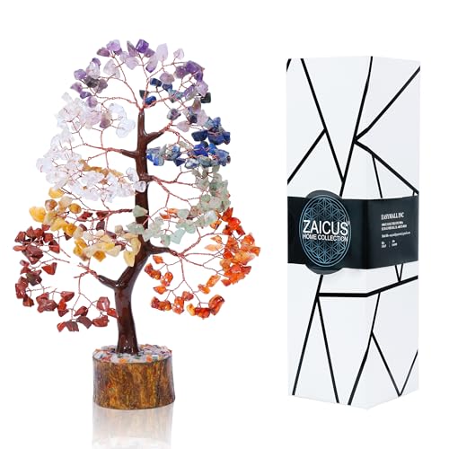 Image of Seven Chakra Crystal Tree of Life Money Bonsai Birthday Gifts for Women