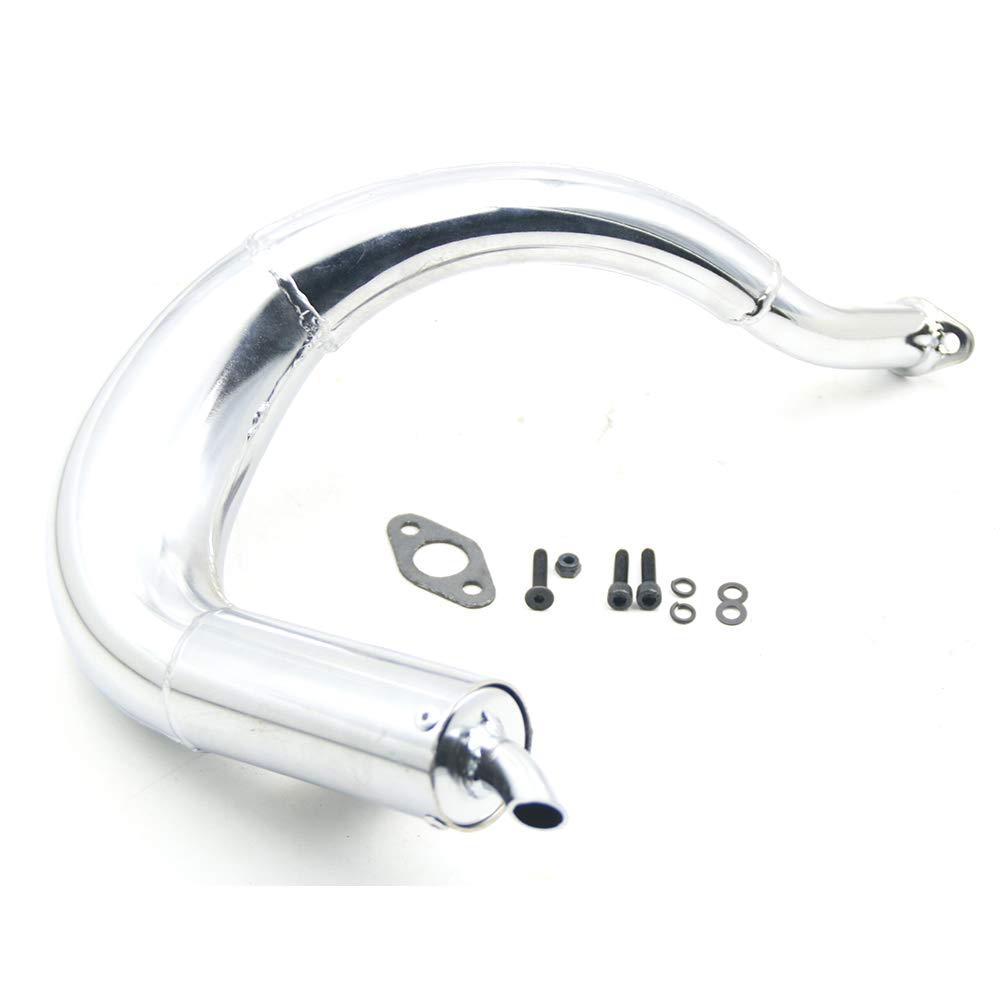 FLMLF Metal Chrome silencer 1/5 FS Racing FG Buggy Kingkong Carbon Fighter