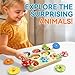 EDUJOY Wooden Puzzles for Toddlers 1-3, Baby Puzzle 12-18 Months, Montessori Toys for 1 Year Old Boys Girls Christmas Birthday Gifts, Animal Peg Puzzles for Toddlers 2-4, Preschool Learning Activities