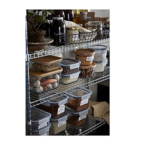 Image of Ikea Tssp Food Container, Square /Plastic750 Ml (25 Oz)(Pack Of 3),Clear