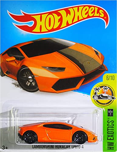 Hot Wheels Lamborghini Huracán LP610-4 1:64 naranja miniatura 1