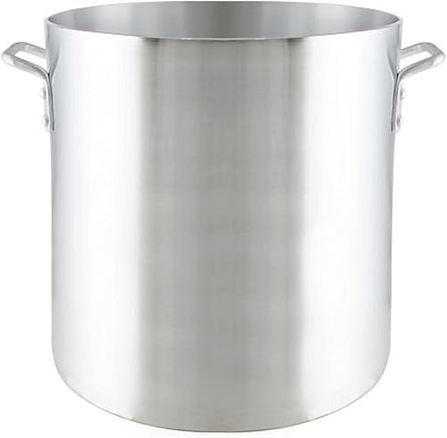 -Olla de aluminio de 100 cuartos de galón de alta resistencia - Olla multiusos para pasta, olla grande para estofado, olla a fuego lento, utensilios