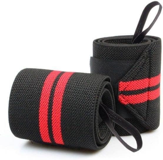 Cotton Wrist Band for Men & Women, Wrist Supporter for Gym Wrist Wrap/Straps Gym Accessories for Men for Hand Grip & Wrist Support While Workout (1 Pair)-image-35