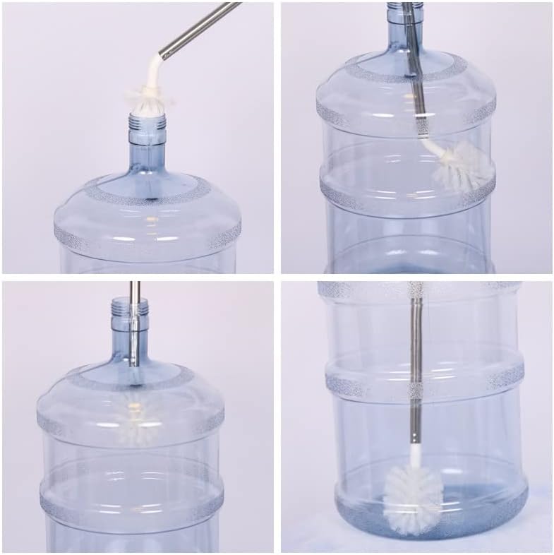 ボトルブラシ 5ガロン 水差し 3&amp;5ガロン ウォーターボトルクリーナーブラシ 長さ28インチ ボトルブラシ 交換可能なブラ