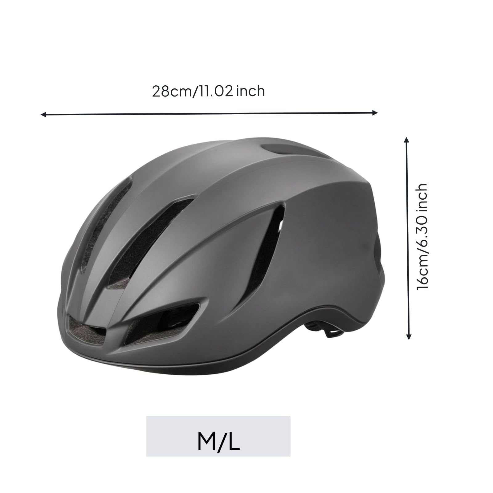 Casco da Ciclismo Casco Bici Casco Bicicletta Casco Adulto con Segnalazione Posteriore USB Integrata in Calotta Rigida Opaca Ventilazione per Tragitti