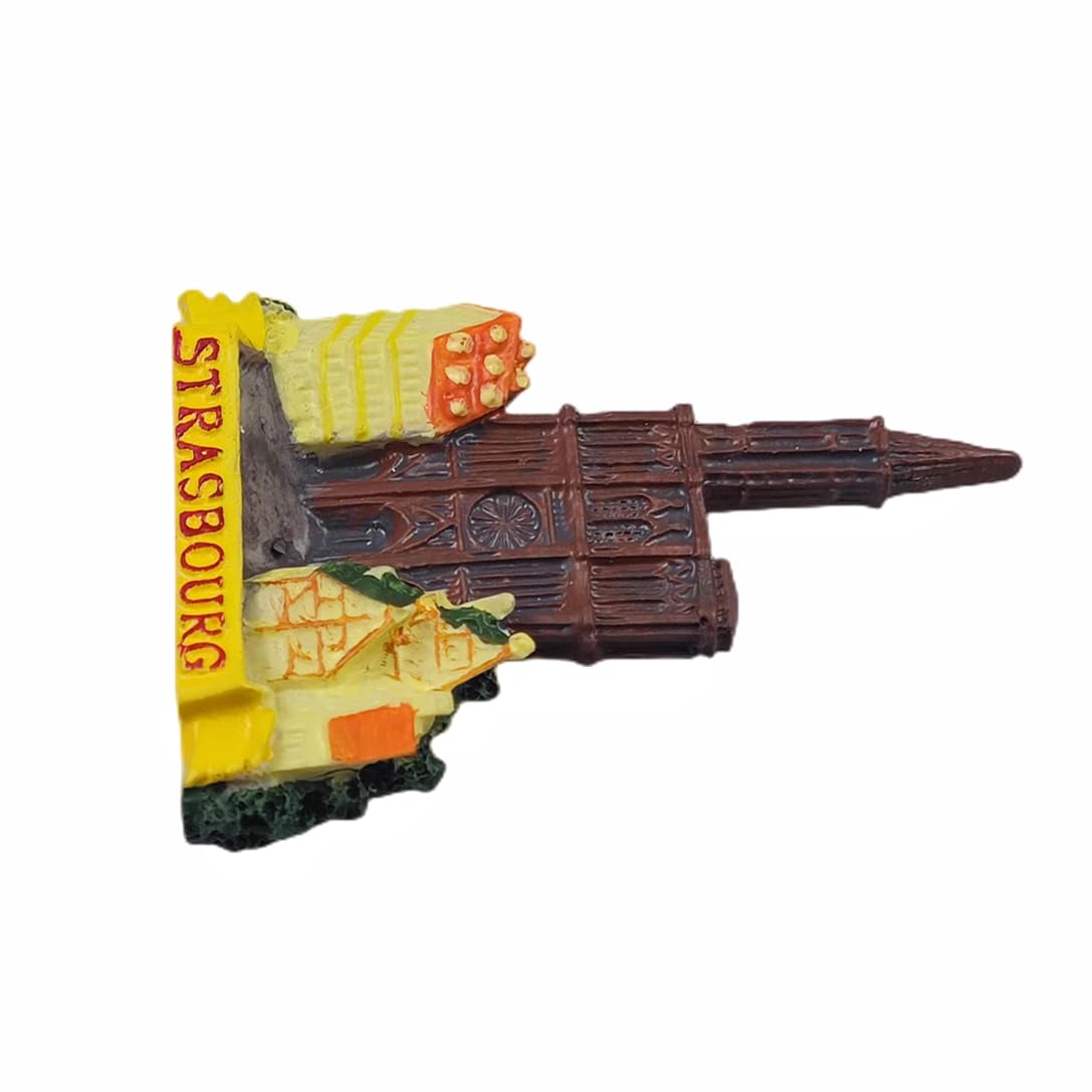 Strasburgo Francia 3D magnete frigorifero souvenir regalo, resina fatta a mano Strasburgo frigorifero magnete collezione decorazione casa e cucina