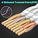 Ethernet Cable 15 ft, Cat7 High Speed Ethernet Cable, Flat LAN Patch Cords with STP RJ45 Connectors for Router, Modem, Faster Than Cat5e/Cat5/Cat6/Cat6e