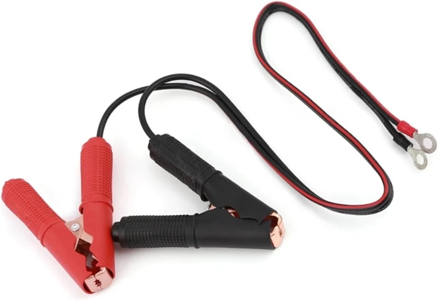 100Amp Car Battery Power Wire Line Cable Power Emergency Line with Jump Starter Alligator Clamp Battery Inverter Cable(1m)