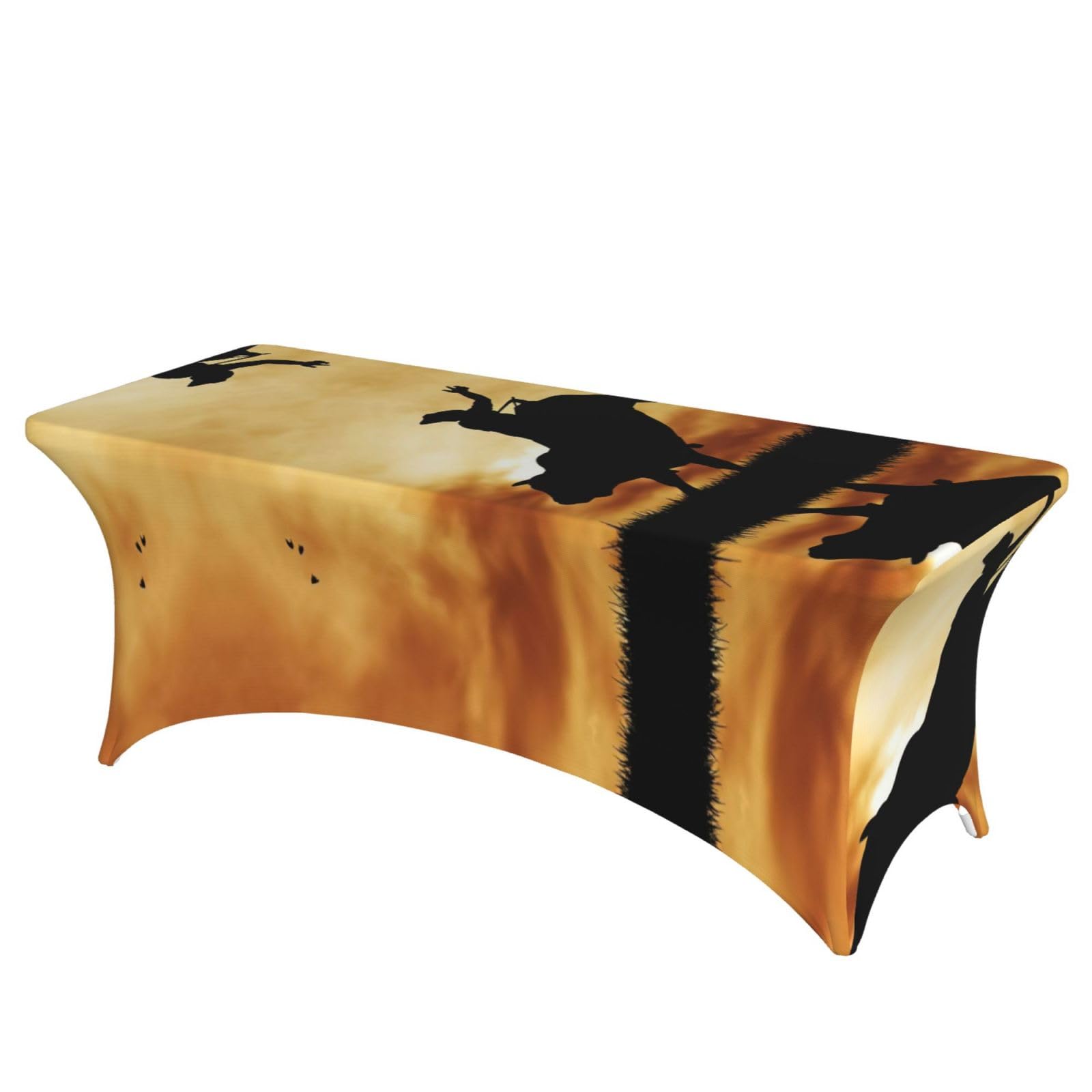 Nappe élasthanne 1.8m lavable imprimé Cool Bull Riding pour mariage