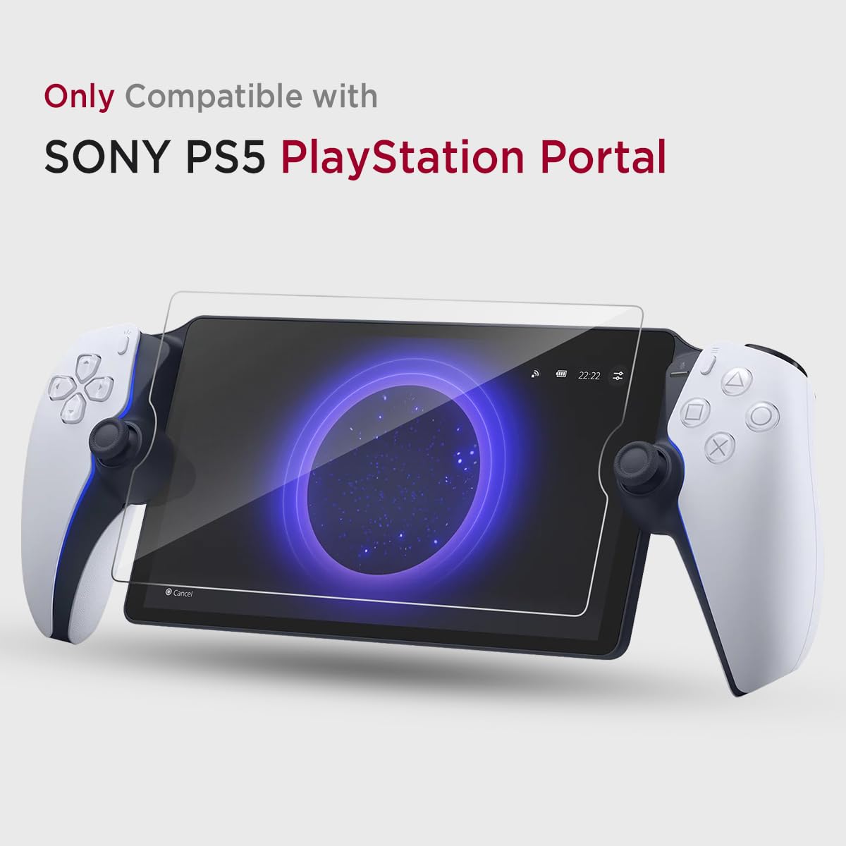 Miimall [2 Piezas] SONY PlayStation Portal Protector de Pantalla, 9H Dureza Cubierta de Vidrio Templado 2.5D Borde Curvo Anti-Rayaduras Anti-Huellas Dactilares Película HD para PlayStation Portal