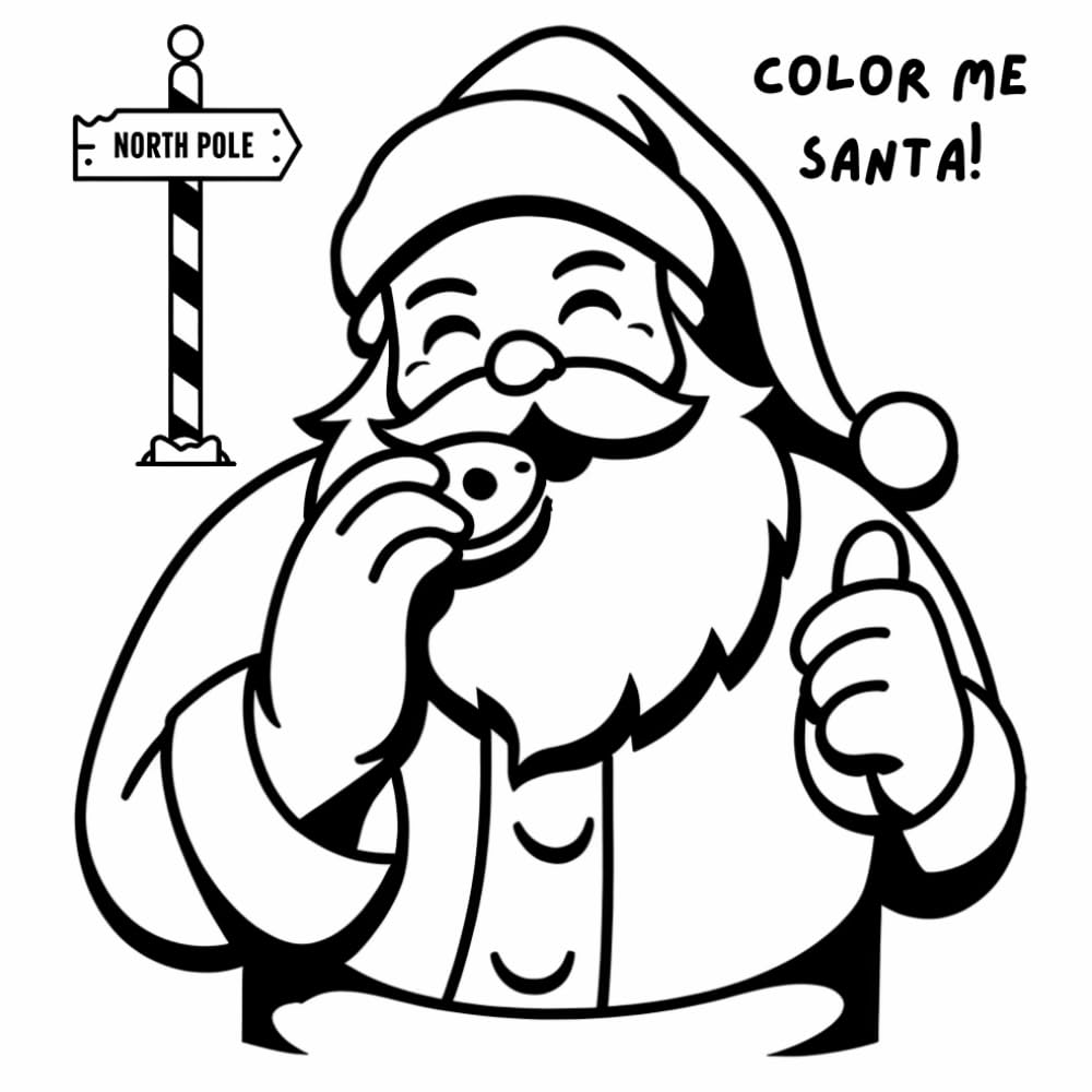 Color Me Santa: A Simply Simple Christmas Coloring Book