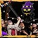 Civaner 52 Pcs Halloween Game Set Black Cat Piñata Scary Cat Piñata with Stick Blindfold and Horrible Halloween Toys Bulk for Scary Theme Birthday Party Fiesta Game Activities Supplies Decoration