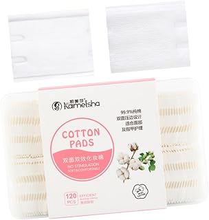 Beavorty 120 Peças Acessórios De Maquiagem Facial Puff Prático Algodão Almofadas Faciais Descartáveis Removedor De Maquiagem Algodão Limpeza Algodão Dupla Face Ferramentas De Beleza