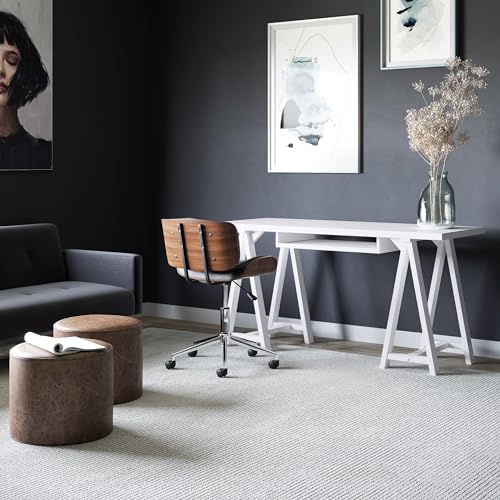 image for SIMPLIHOME Sawhorse SOLID WOOD Modern Industrial 60 inch Wide Home Off