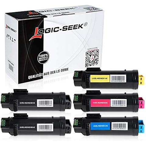 Logic-Seek® 5 Toner kompatibel mit Dell H625 H825 CDW H820 Series S2825 CDN Cover