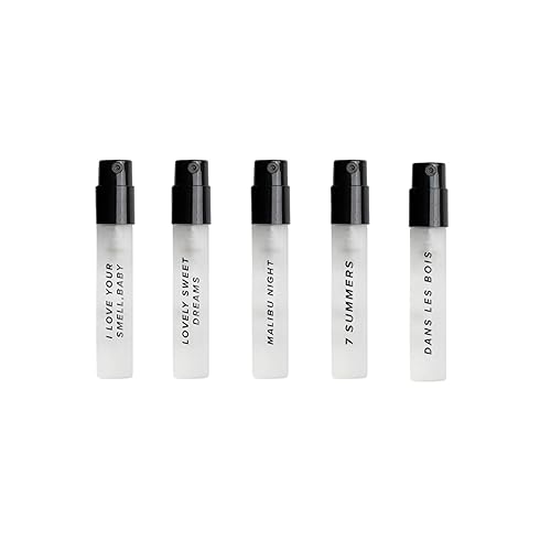 Miniatura 2 de DIME Muestra de perfume de belleza, hipoalergénica, limpia, Eau de Toilette para mujer (juego de 5, 0.1 fl oz)